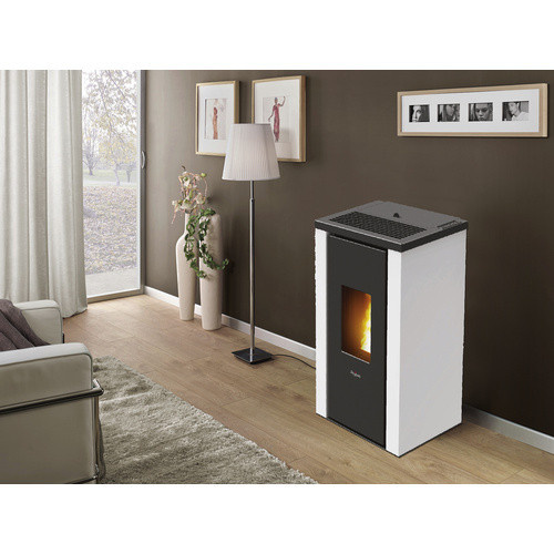 Pegaso Pelletofen Vera in Weiß mit 7 kW Leistung und WLAN-Funktion - Bild 2