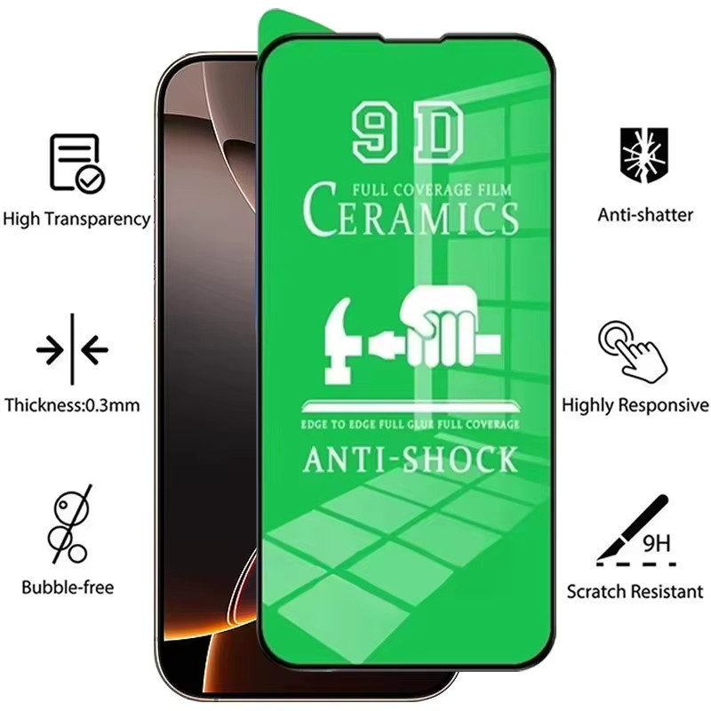 Bolomboy Matte Keramik-Displayschutzfolie für iPhone Modelle, Transparent, 3-5 Stück - Bild 3