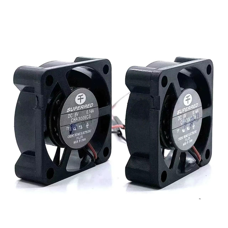 Geräusloser 2-in-1 USB Doppellüfter CHA3005CS für Set-Top-Boxen zur Wärmeableitung, Schwarz, Durchmesser: 3 cm - Bild 4