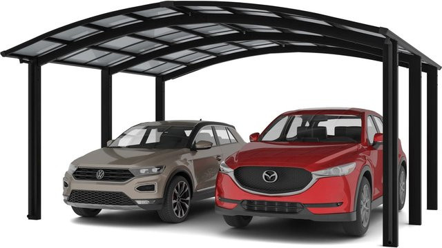 Ximax Alu Doppelcarport Portoforte Typ 110 Schwarz B/T: 542,3 x 495,4 cm - Bild 1