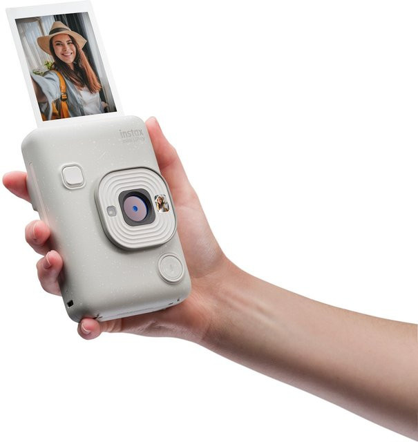 Fujifilm Instax mini LiPlay Sofortbildkamera in Misty White mit Bluetooth und USB-C - Bild 1