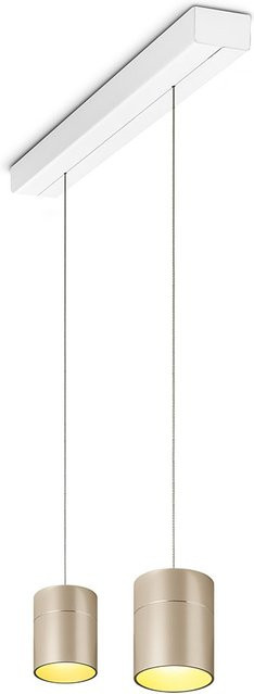 Oligo Tudor M LED-Pendelleuchte 2-flammig in Cashmere matt mit weißem Baldachin, dimmbar mit Tunable White (2200K - 5000K) und Casambi Bluetooth-Steuerung - Bild 1