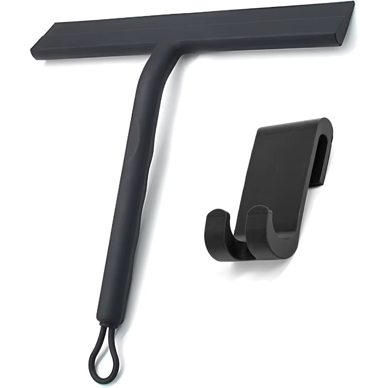 JUSTINLAU Silikon-Glasreiniger Squeegee in Schwarz für Haushalt und Gewerbe - Bild 2