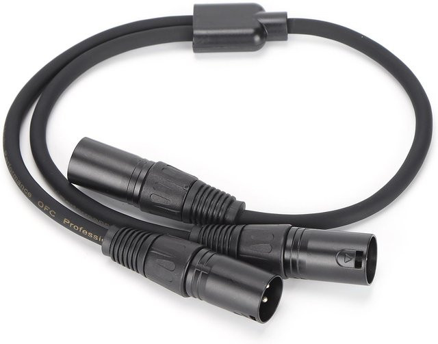 JORINDO JD6072 XLR auf Dual XLR Y-Splitter Adapterkabel, Schwarz, 0,5 m - Bild 1