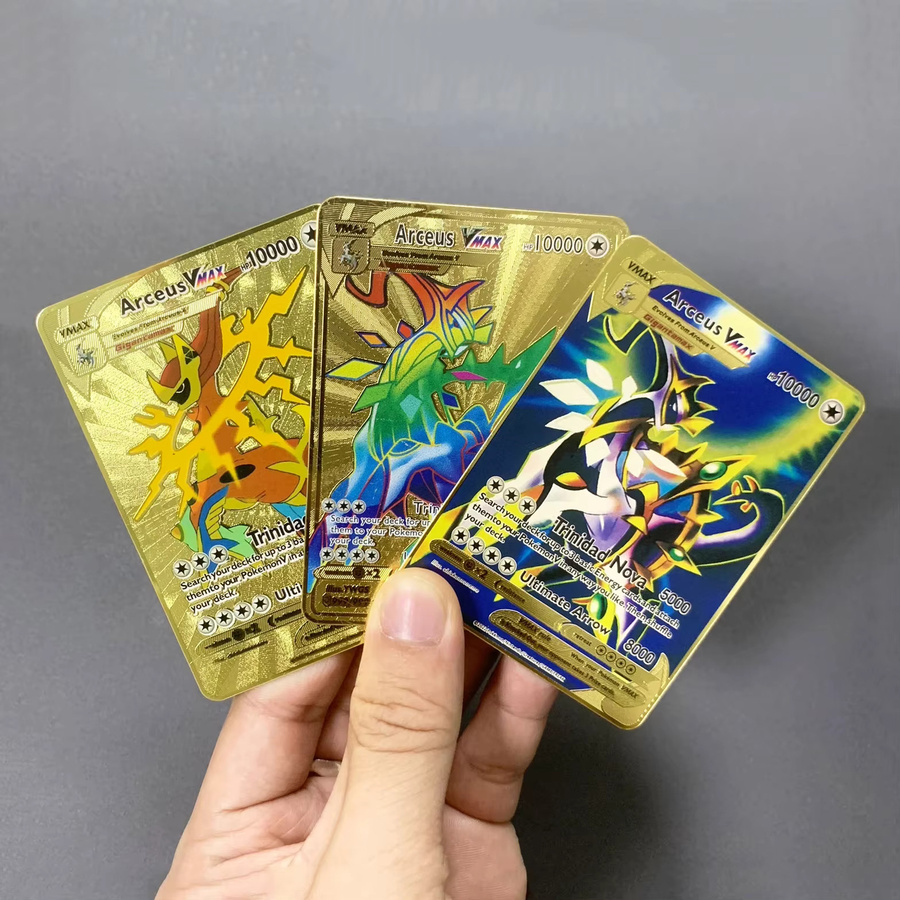 Bandai Pokémon Metallkarte, Golden, Englisch - Bild 2