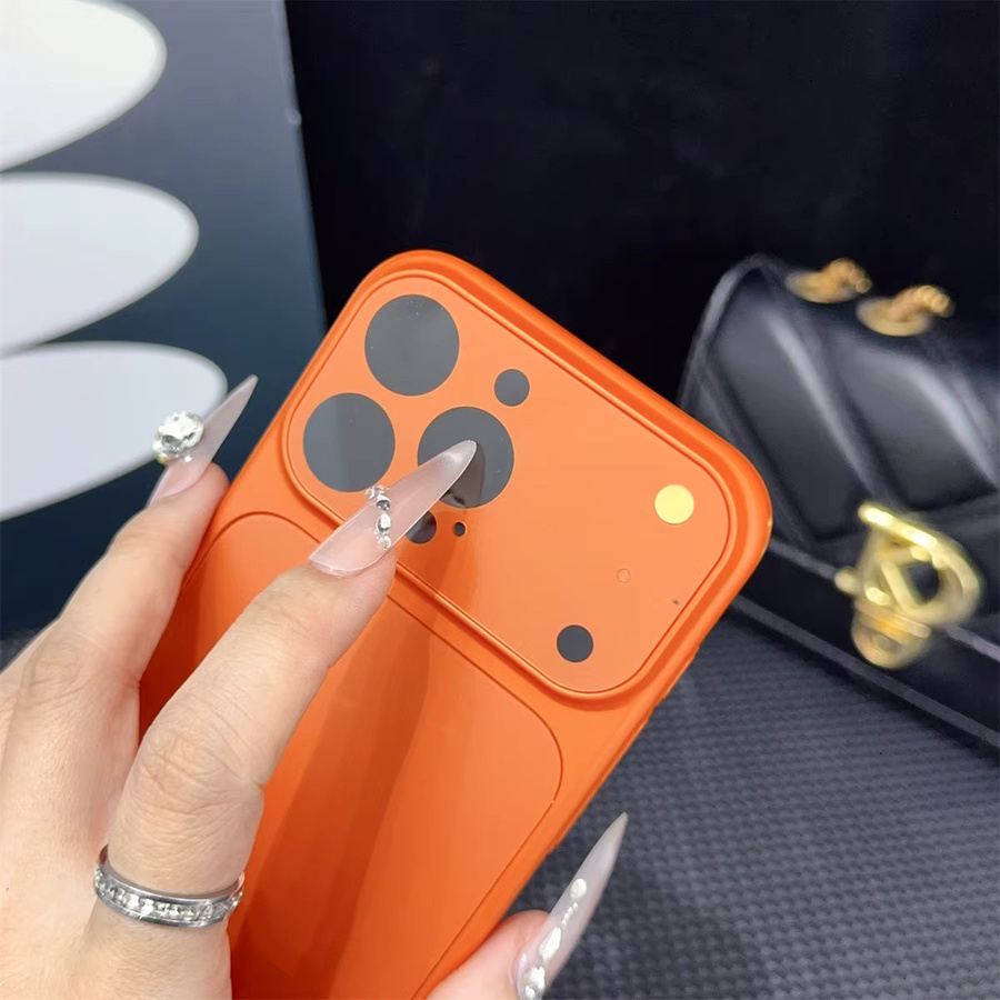 Stoßfeste Acryl Handyhülle mit Glaslinsenschutz für Apple iPhone 17 Air 16 Plus 15 14 13 12 11 Pro Max in Matt Silver - Bild 4