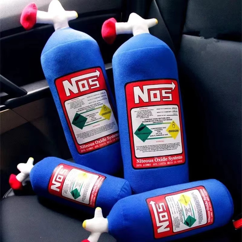 Andralyn NOS Lachgas Flasche, Plüsch Spielzeug Kissen, Blau - Bild 2