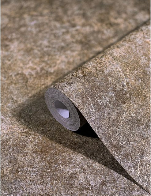 Marburg Vliestapete Natural Opulence in Braun mit Betonoptik und Struktur, FSC-zertifiziert - Bild 1