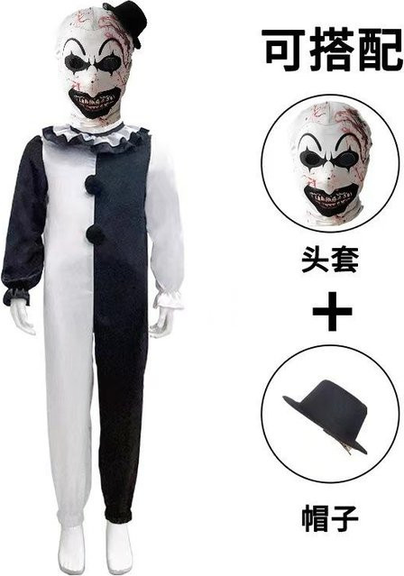 Terrifier Clown Kostüm, Horror, Set / Bundle, Bunt / Mehrfarbig - Bild 1