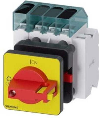 Siemens Lasttrennschalter 4polig Rot Gelb 16A 16mm² 1 Schließer 1 Öffner 690 V/AC 3LD30501TL13 - Bild 1