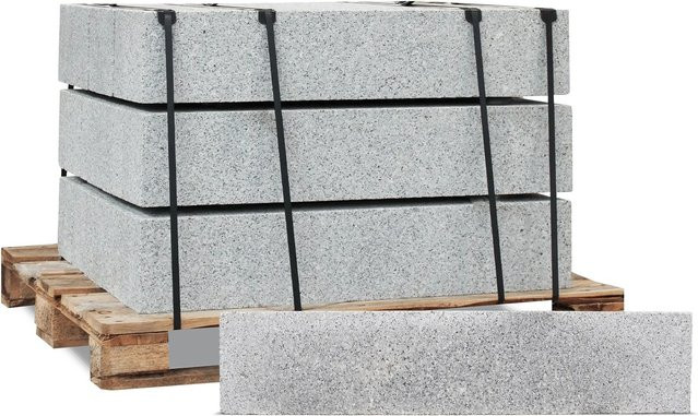 Galamio Rasenkante Granit in Grau B/H/T: 100 x 20 x 6 cm - Bild 1