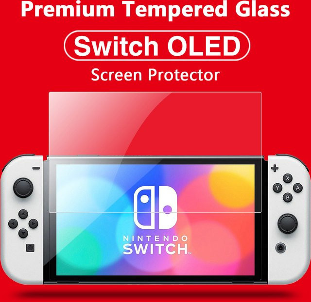 Karbeen HD Premium Displayschutz aus gehärtetem Glas für Nintendo Switch OLED, Switch und Lite, transparent - Bild 1