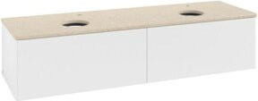 V&B Waschtischunterschrank Antao mit Beleuchtung, Weiß lackiert, B/T: 160 x 50 cm - Bild 1
