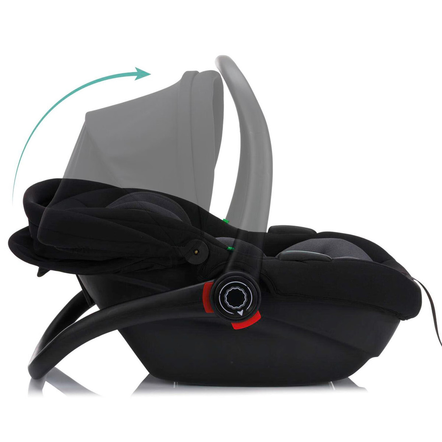 Fillikid Babyschale Neo SL mit Isofix-Basis, Farbe: Schwarz, i-Size nach R129 - Bild 3