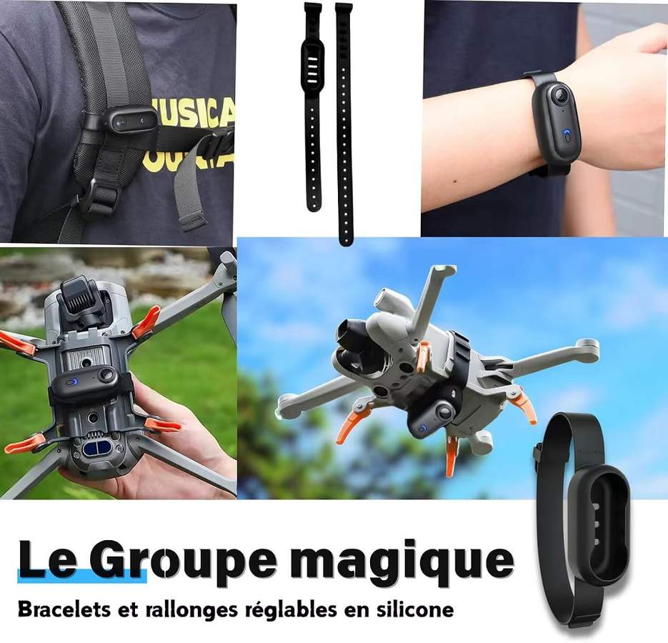 JETO POV 4K Magnetische Actionkamera mit MagSafe Funktion, kleine drahtlose Vlogging Kamera für YouTube und Sport, Schwarz - Bild 6