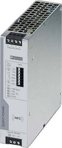 Phoenix Contact Hutschienen-Netzteil QUINT4-PS/1AC/24DC/5 in Grau, 24 V/DC, 5 A - Bild 1