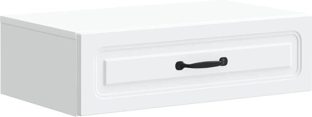 vidaXL Wandmontierter Beistelltisch in Weiß, B/T/H: 59 x 34,5 x 17 cm - Bild 1