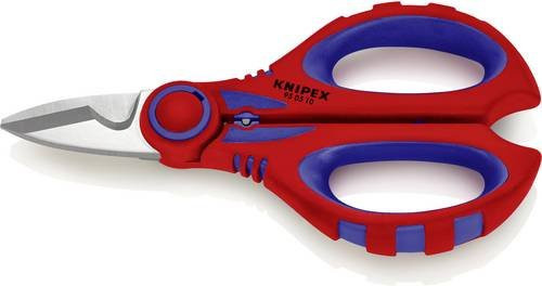 Knipex Elektrikerscheren mit Mehrkomponenten-Hüllen in Rot, glasfaserverstärkt, Stahl - Bild 1