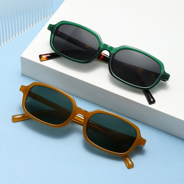 Owl City Sonnenbrille Rechteck, Damen, Vollrand, Kunststoff, verspiegelt, multicolor - Bild 1