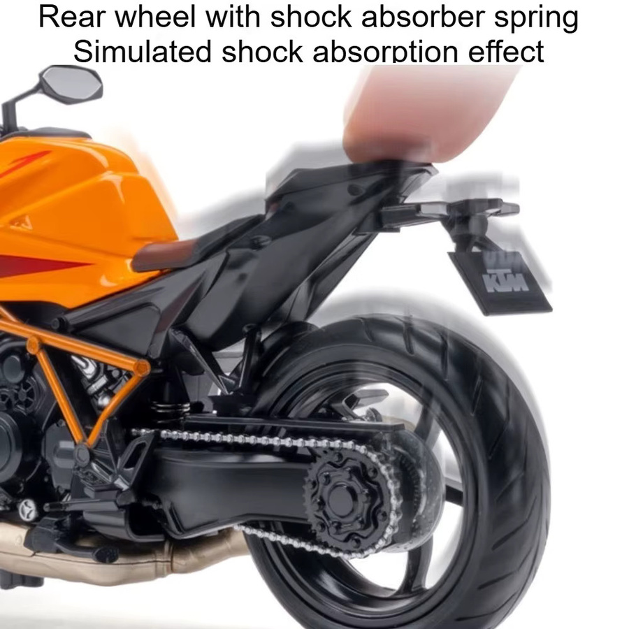MAKEDA KTM 1390 Superduke RC390 Motorrad-Spielzeugmodell, 1:12, Metall - Bild 3