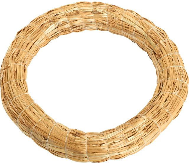 VBS Strohkranz aus getrocknetem Stroh in Beige, Durchmesser: 25 cm - Bild 1