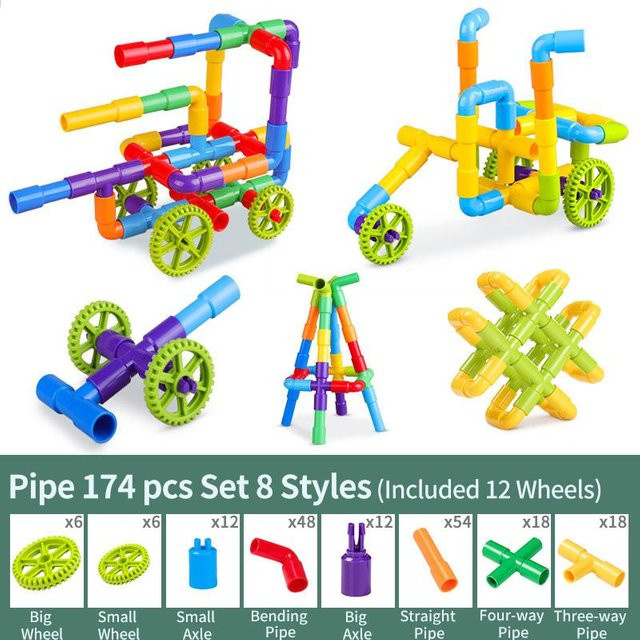 Linyi toy Montessori Bau Spielset für 3-6 Jahre - Bild 1