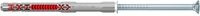 Fischer DuoXpand T R Langschaftdübel aus Nylon in Grau und Rot, Durchmesser: 10 mm, Länge: 120 mm, 50 Stück - Bild 1