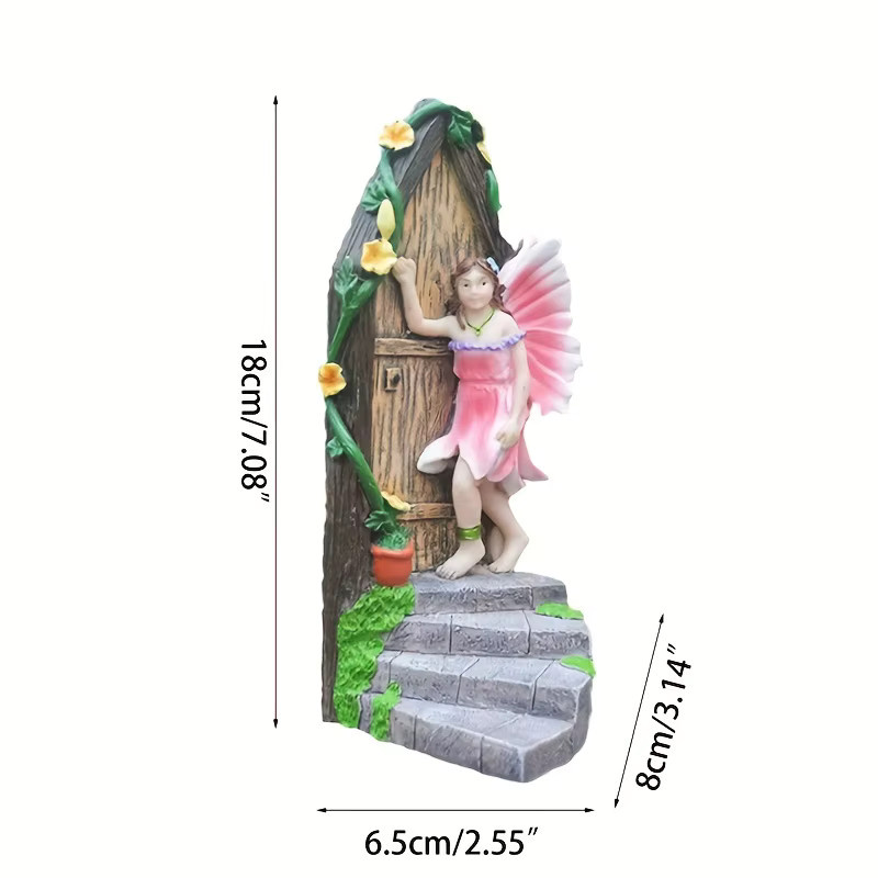 Dekorative Gartenfee als magisches Ornament für deine Gartentür in Mehrfarbig - Bild 3