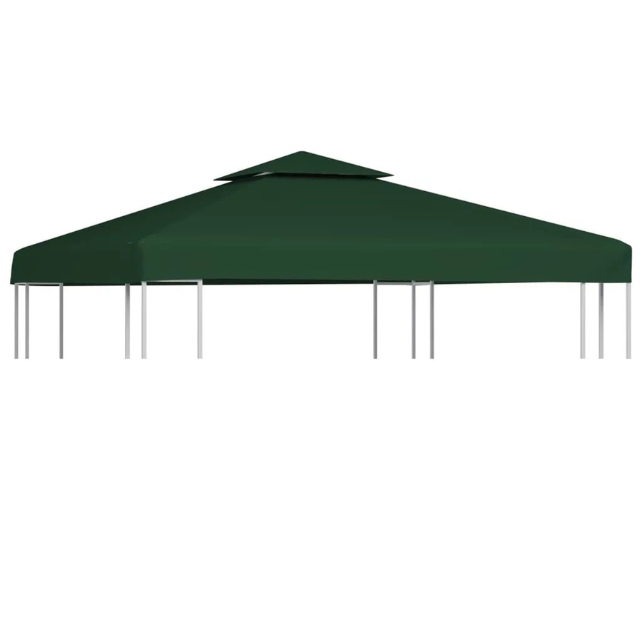 vidaXL Pavillon-Ersatzdach aus Polyester in Grün, B x T: 3 x 3 m - Bild 2