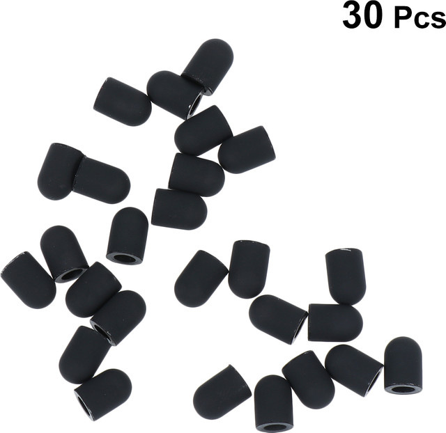 30-teiliges Silikon-Spitzen-Set für kapazitive Stylus-Ersatzspitzen in Schwarz - Bild 1