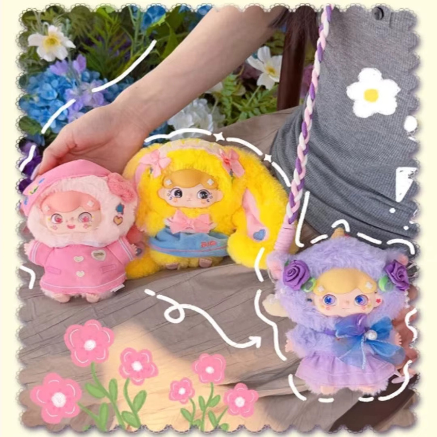 Drei Babys Baby Billie Frühlings-Spielserie, Plüschpuppe Taschenanhänger - Bild 3