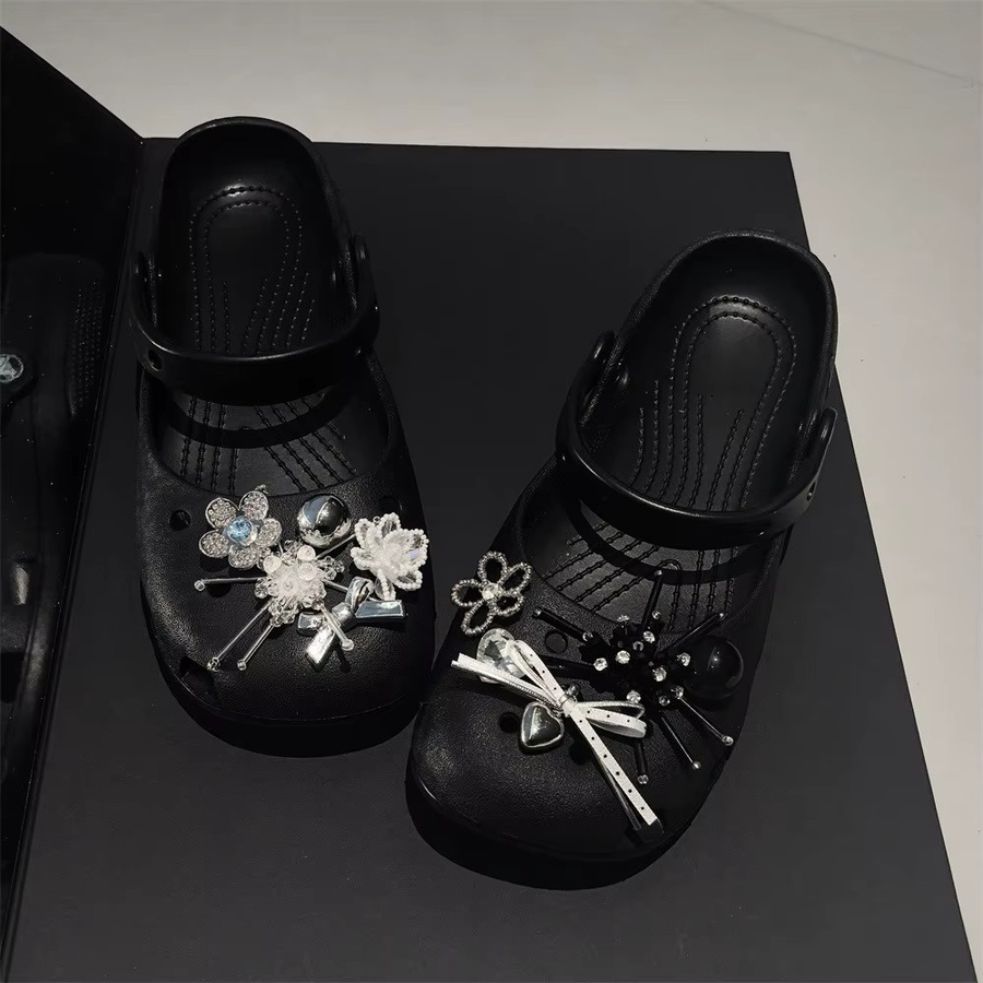 SMATLELF Schuh-Charms, Blumen-Röhrenperlen, Schleifenschnallen - Bild 2