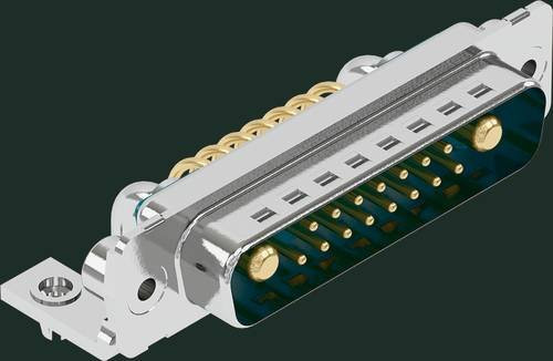 HARTING Steckverbinder 09 69 300 9163 09693009163, Polzahl: 17, Farbe: Silber, Löttechnik - Bild 1