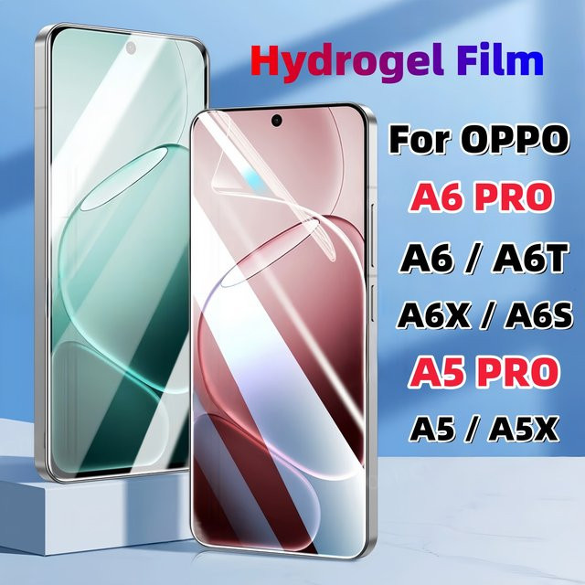 2 Stück transparente Hydrogel-Displayschutzfolien aus TPU für OPPO A5 A6 Pro A5X A6X A6S A6T mit selbstheilender Funktion - Bild 1