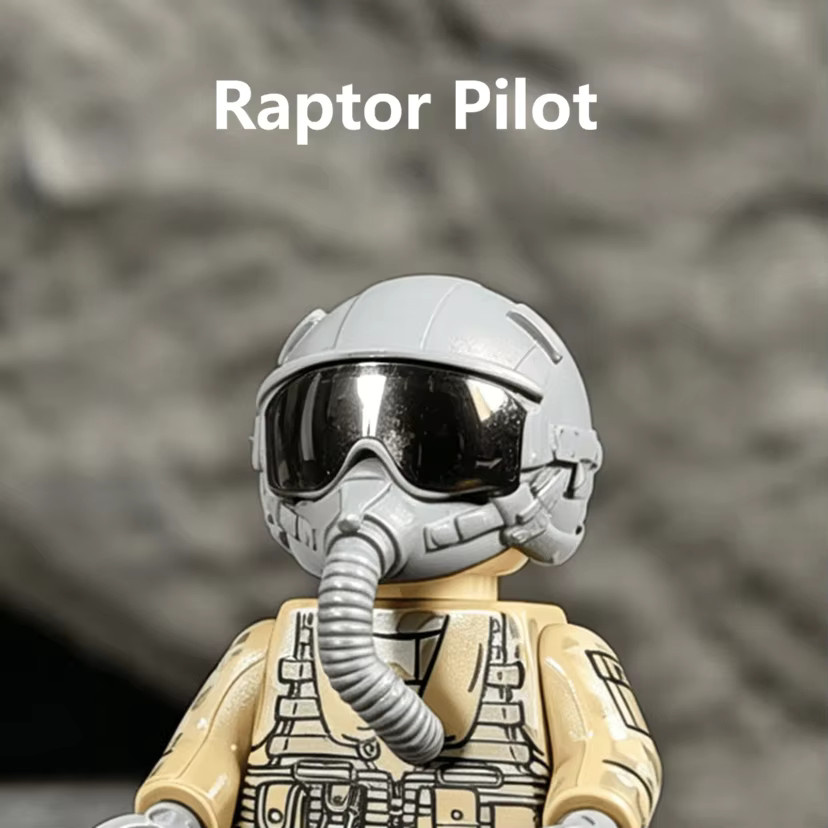 Keeppley Helikopter F22 Raptor Pilot, Bausteine Mini-Actionfiguren - Bild 2