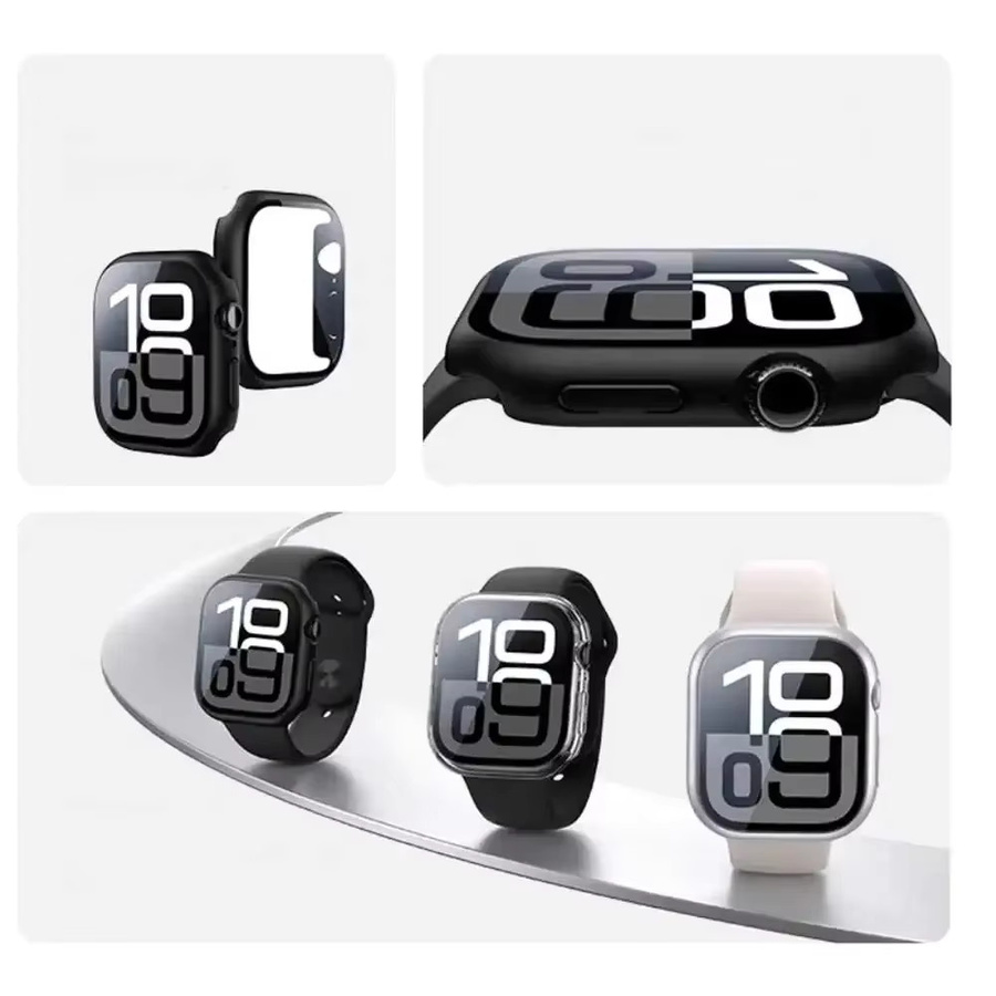 Displayschutzfolie Apple Watch Serie 9, gehärtetes Glas, harte Abdeckung - Bild 5