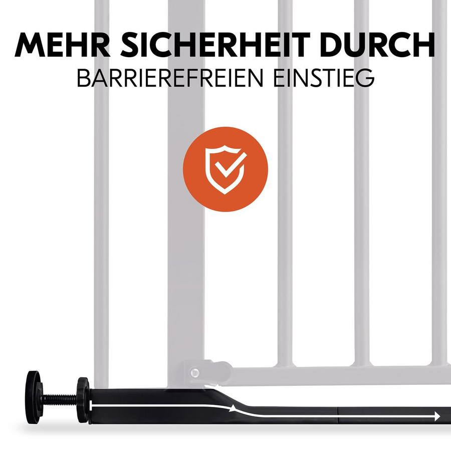 Hauck Tür- und Treppenschutzgitter Clear Step Autoclose 2, Schwarz/Transparent, Breite: 80 cm - Bild 3