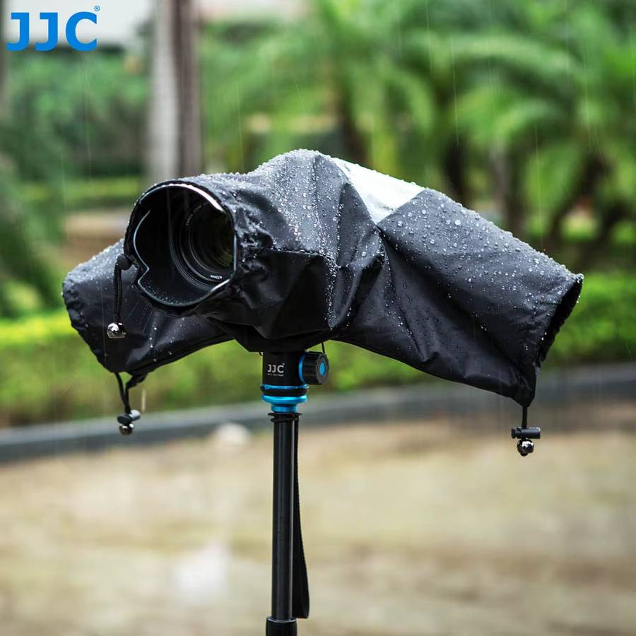 JJC Tragbarer Wasserdichter Kamera Regenschutz für Canon Nikon Sony und Olympus in Schwarz oder Grau - Bild 6
