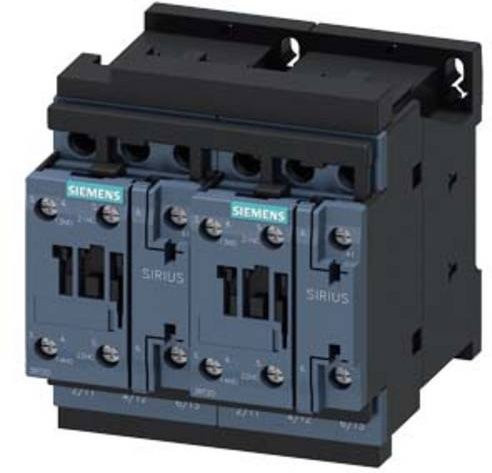 Siemens Wendeschützkombination 3RA2328-8XB30-1AG2, 3 Schließer, 690 V/AC, 27A, grau - Bild 1