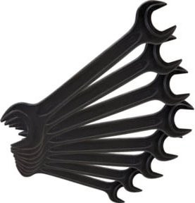 KS Tools Doppelmaul-Kraftschlüssel-Satz aus Chrome-Vanadium, 10-teilig, Schwarz - Bild 1