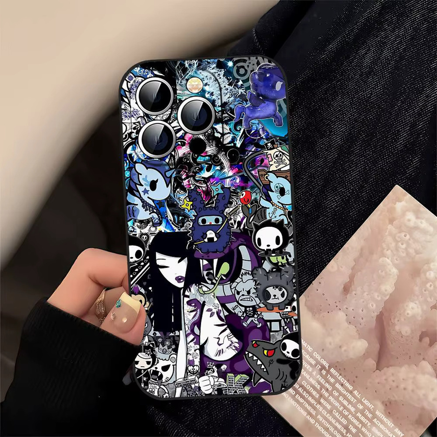 Japan T-Tokidoki Silikonhülle für Apple iPhone in Multicolour, matt und weich - Bild 2