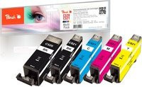 Canon CLI-521 Tintenpatronen Spar Pack Multicolor und Schwarz für Inkjet-Drucker - Bild 1