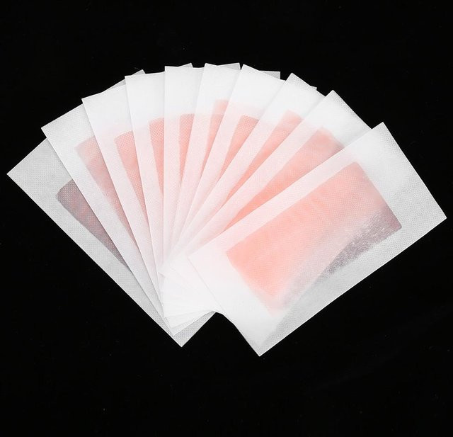 FunCouples Wachspapiere für Gesicht und Körper, 10 Stück, Rosa, Unisex - Bild 1