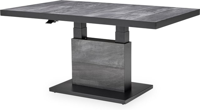 Lifttisch MONDO ASCELLA höhenverstellbarer Gartentisch aus Keramik und Aluminium in Grau und Schwarz B/T/H: 140 x 72 x 85 cm - Bild 1