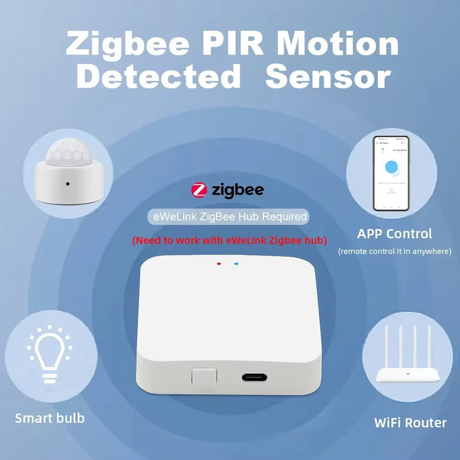 Tuya Zigbee Pir-Bewegungssensor mit Infrarot-Detektor und Sicherheitsalarm in Weiß - Bild 2