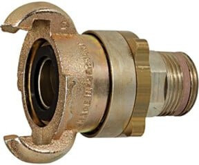 Riegler Sicherheits-Klauenkupplung mit Außengewinde G 3/4, DN 17, Farbe: Silber, Material: Stahl - Bild 1