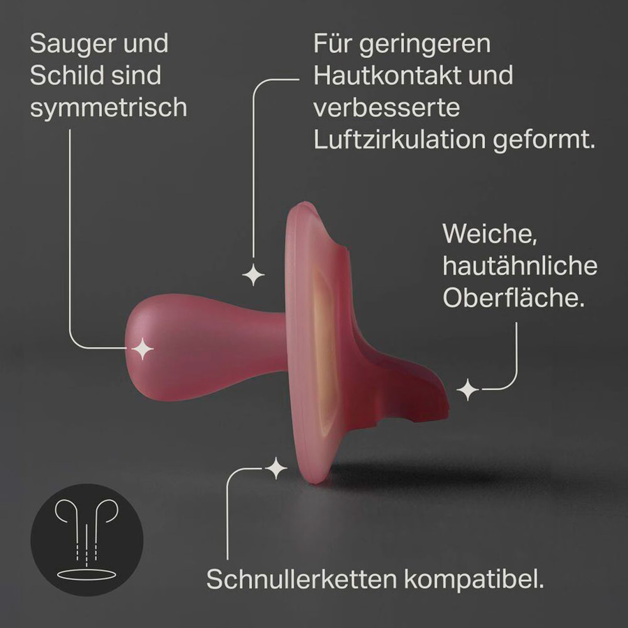 Tommee Tippee 2er-Pack Schnuller Ultra Light aus Silikon für 0-6 Monate, Multicolour - Bild 2