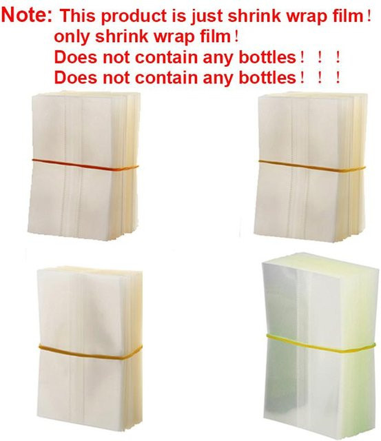 Homelive04 Schrumpffolie für 15 ml Glasflaschen und Flüssigkeitstropfflaschen, 100 Stück, beige - Bild 1