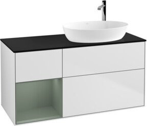 V&B Waschtischunterschrank Finion in Weiß lackiert, Breite: 120 cm, Tiefe: 50,1 cm, Höhe: 50,1 cm - Bild 1