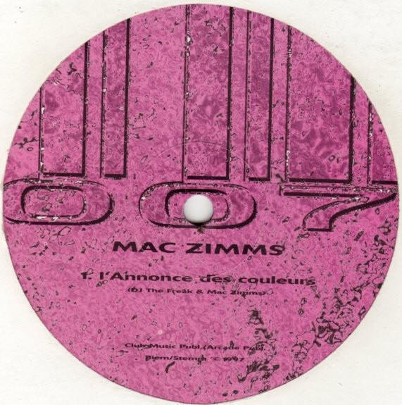 Mac Zimms - L'Annonce Des Couleurs 2-LP Vinyl 1997 Niederlande Dance & Electronica Pink 12 Zoll - Bild 1